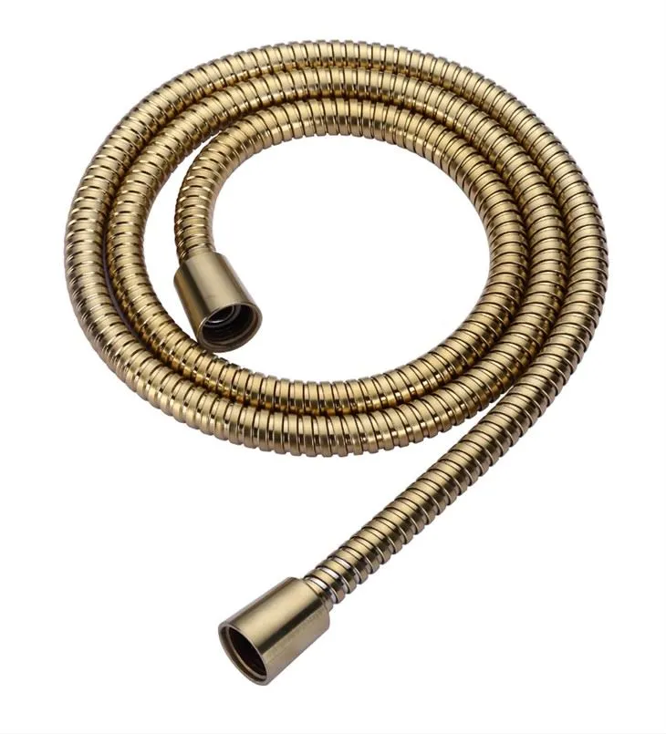 High End Stainless Steel Double-lock Shower Hose Flexible Handshower Tube-60 Inches Brush Nickel