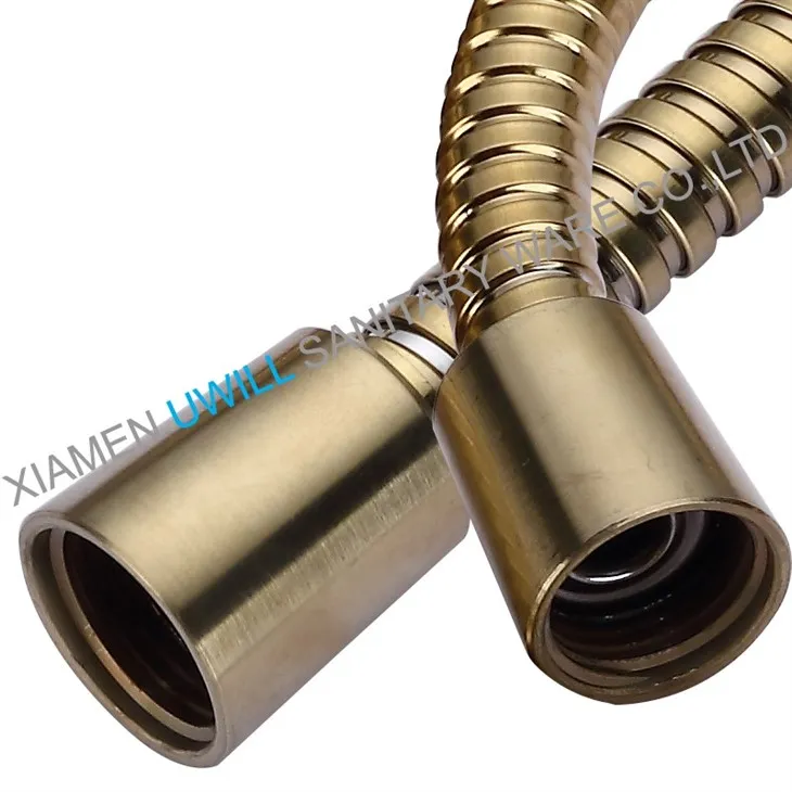 Brushed Brass Hand Shower Shower Hose
